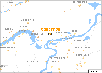 map of São Pedro