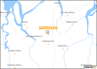 map of São Pedro