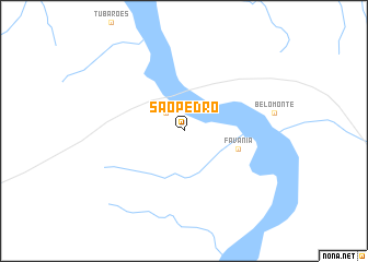 map of São Pedro