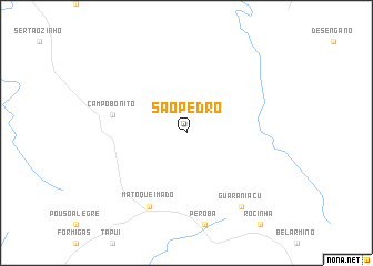 map of São Pedro