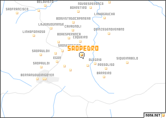 map of São Pedro