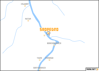 map of São Pedro