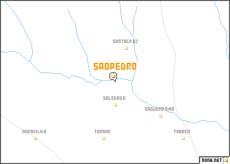 map of São Pedro