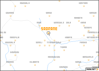 map of Saorané