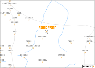 map of Saoré-Son