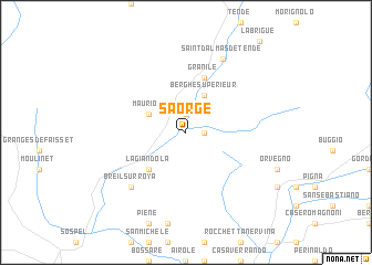 map of Saorge