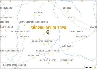 map of Saornil de Voltoya
