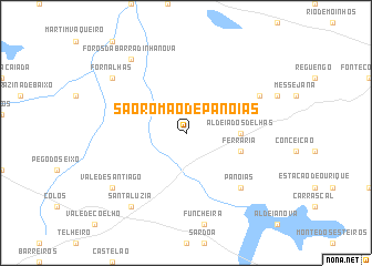 map of São Romão de Panoias