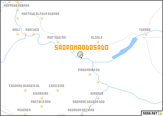 map of São Romão do Sado