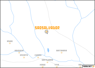 map of São Salvador