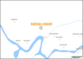 map of São Salvador