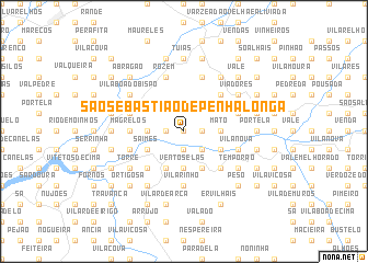 map of São Sebastião de Penha Longa