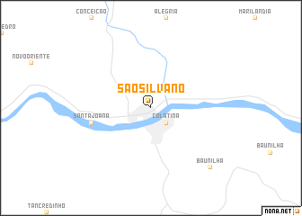 map of São Silvano