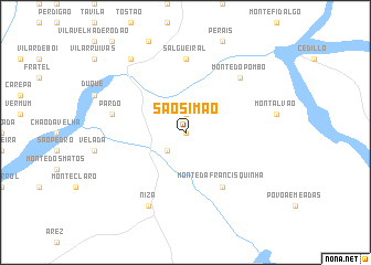 map of São Simão