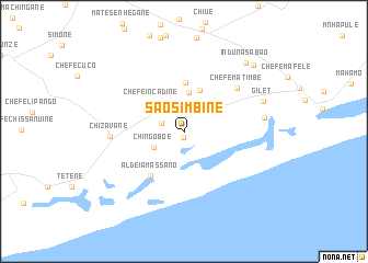 map of São Simbine