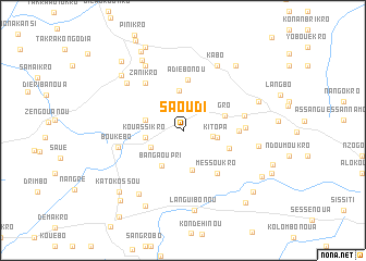 map of Saoudi