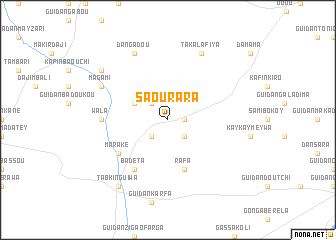 map of Saourara