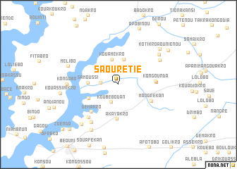 map of Saourétié