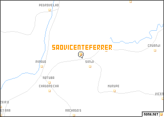 map of São Vicente Férrer