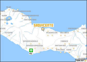 map of São Vicente