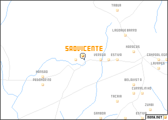 map of São Vicente