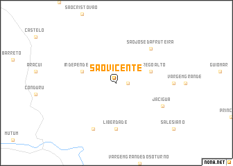 map of São Vicente