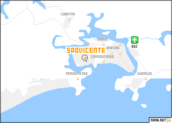 map of São Vicente