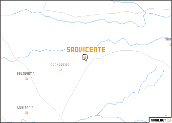 map of São Vicente