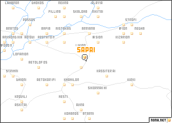 map of Sápai