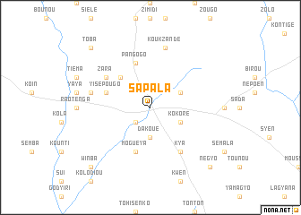 map of Sapala