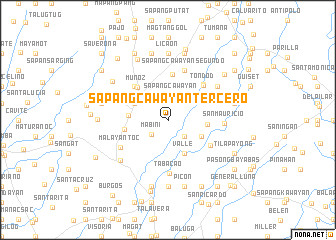 map of Sapang Cawayan Tercero