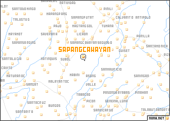 map of Sapang Cawayan