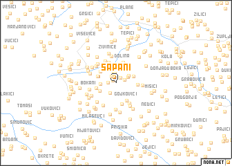 map of Šapani