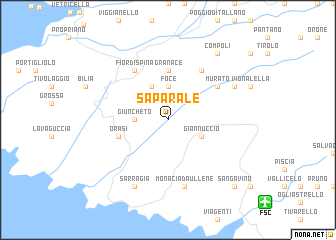 map of Saparale