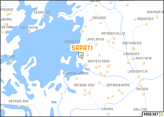 map of Sapatí