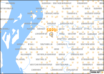 map of Sāpdi