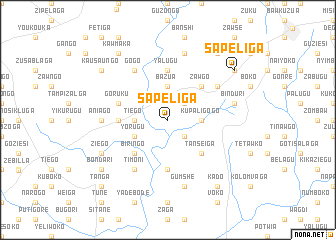 map of Sapeliga