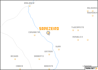 map of Sapèzeiro