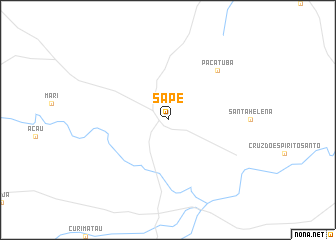 map of Sapé