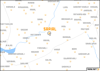 map of Sapiāl