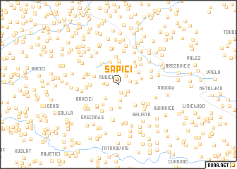 map of Šapići