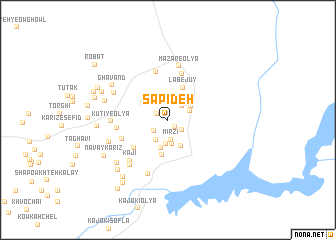 map of Sapīdeh