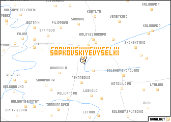 map of Sapkovskiye Vyselki