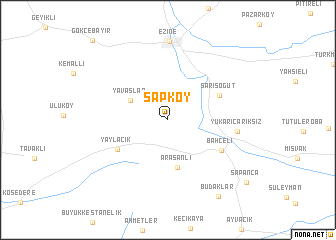 map of Şapköy