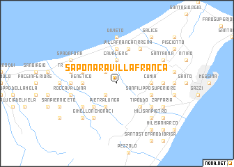 map of Saponara Villafranca