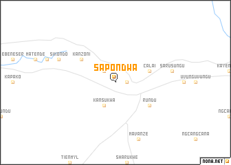 map of Sapondwa