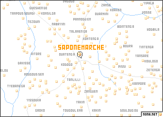 map of Saponé-Marché