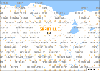 map of Sapotille