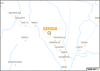 map of Sapoua