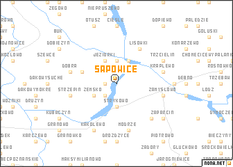 map of Sapowice